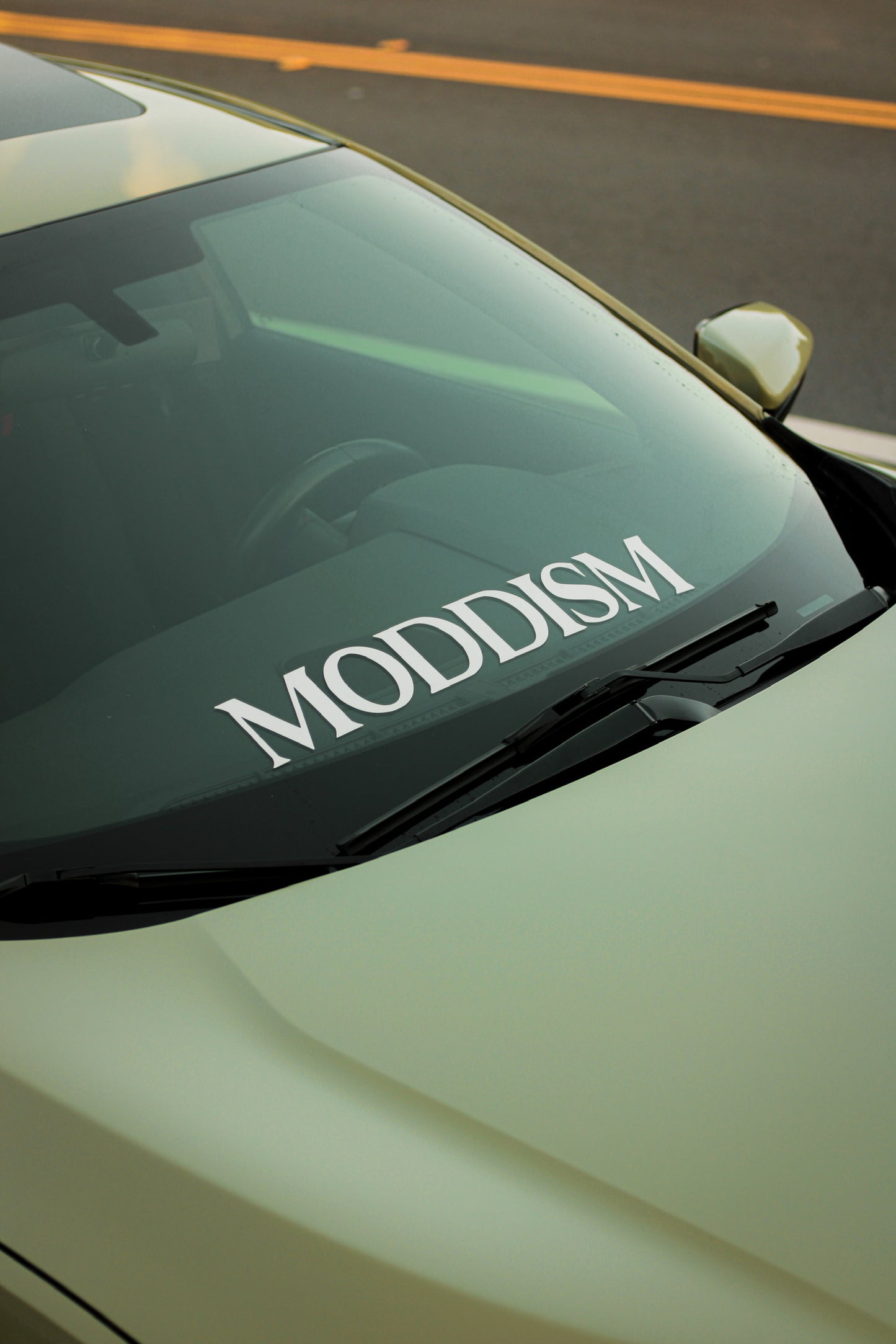 (A) White Moddism Banner