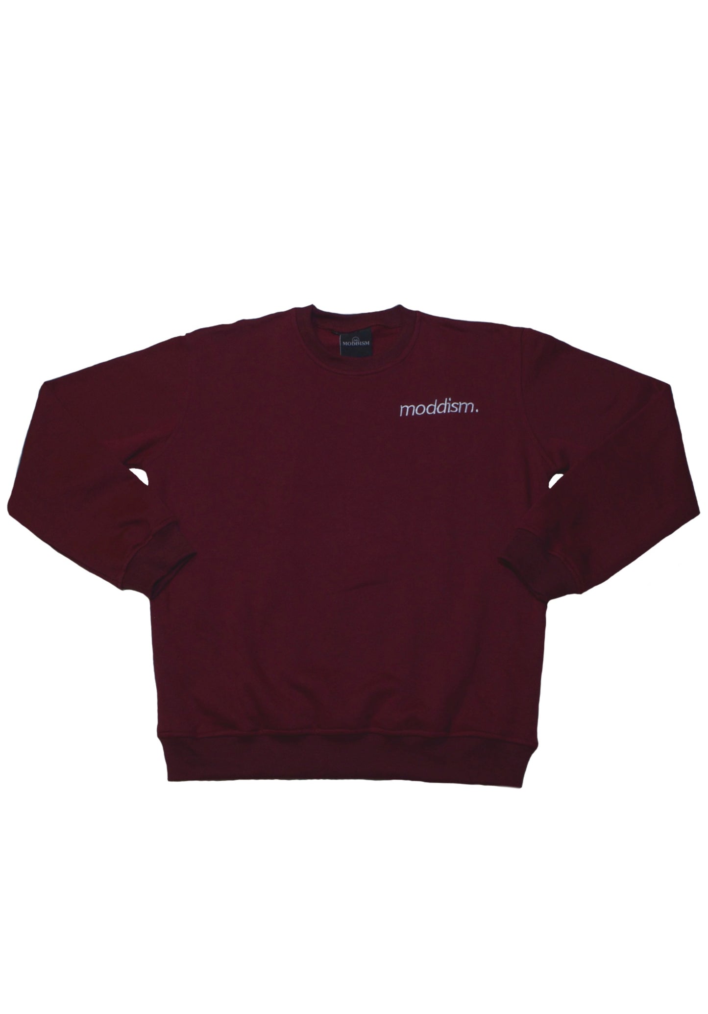 Maroon Embroidered Crewneck