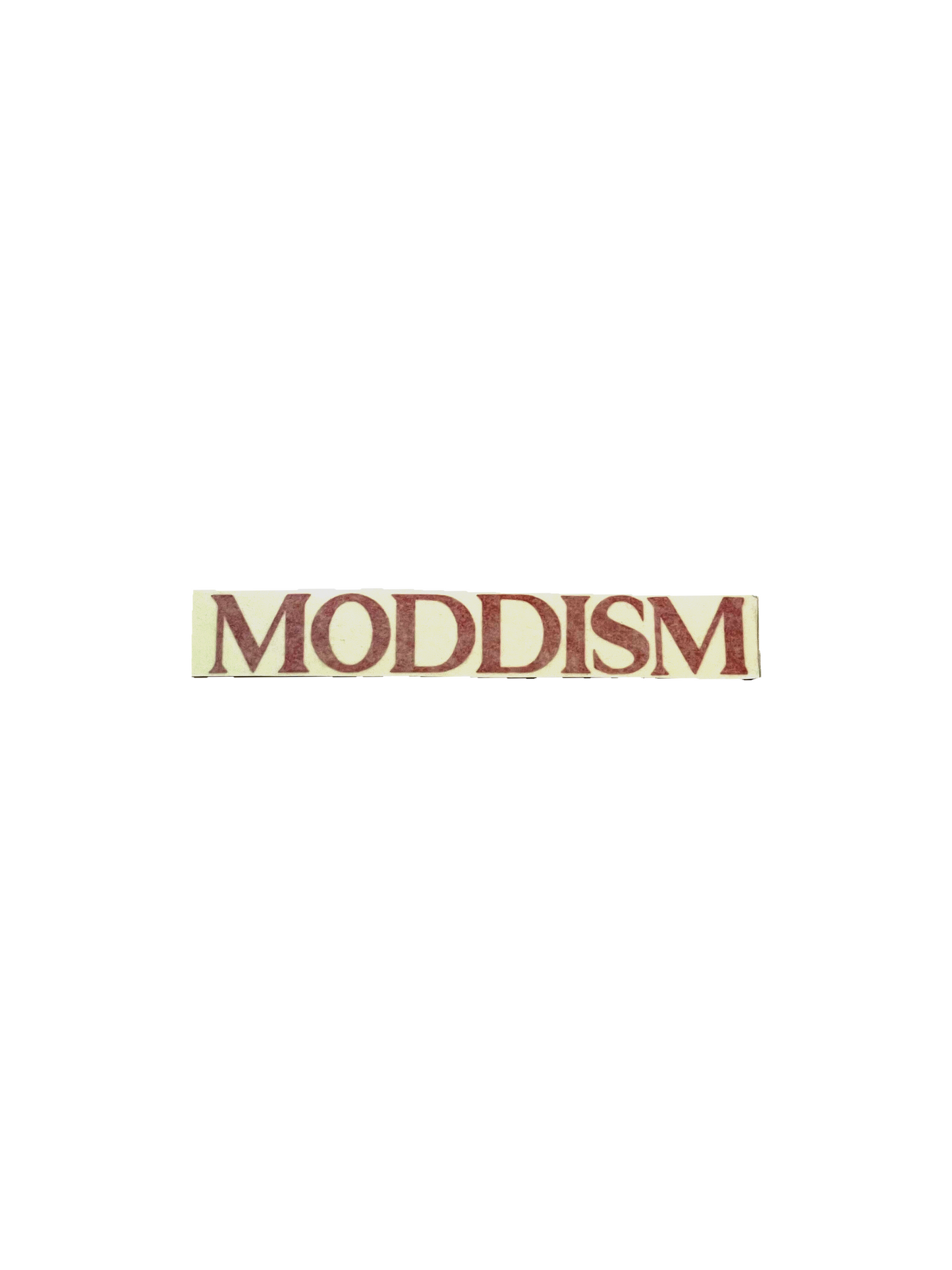 Red 7 Inch Moddism Decal