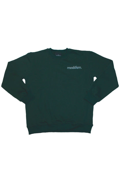 Green Embroidered Crewneck