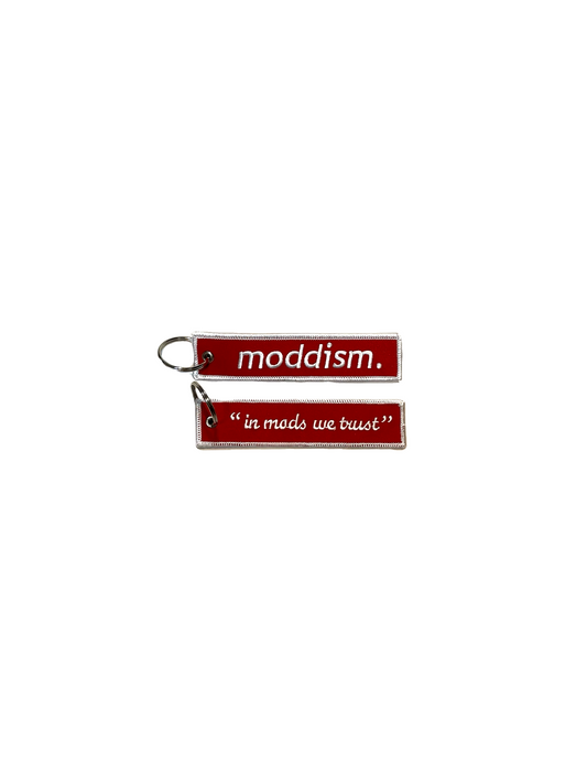 Red Moddism Flight Tag