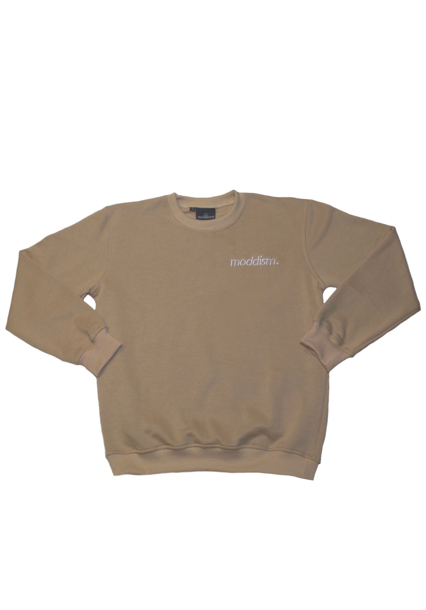 Tan Embroidered Crewneck