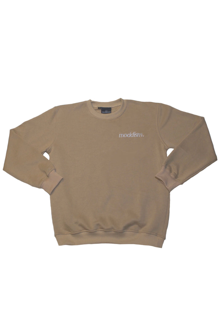 Tan Embroidered Crewneck – Moddism